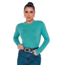 Blusa Feminina Gola Alta Manga Longa Cacharrel Blusa Feminina Gola Alta Manga Longa Cacharrel