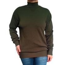 Blusa Feminina Gola Alta Manga Longa Soltinha Punho Lisa Malha Crepe Pp ao Plus Size Blusa Feminina Gola Alta Manga Longa Soltinha Punho Lisa Malha Crepe Pp ao Plus Size