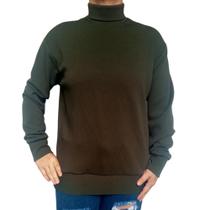 Blusa Feminina Gola Cacharrel Manga Longa Soltinha Punho Malha Crepe Pp ao Plus Size