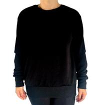 Blusa Feminina Gola Careca Manga Longa Soltinha Punho Cores Sortidas Malha Crepe Pp ao Plus Size Blusa Feminina Gola Careca Manga Longa Soltinha Punho Cores Sortidas Malha Crepe Pp ao Plus Size