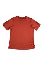 Blusa Feminina Gola Redonda com Detalhe Elegante nas Mangas Barrielli