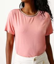 Blusa Feminina Gola Redonda Manga Curta Marisa-41067 Blusa Feminina Gola Redonda Manga Curta Marisa-41067