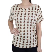 Blusa Feminina Hering Estampada Bege Claro - 4DJT