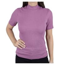 Blusa Feminina Hering MC Canelada Lilás - 4EZVXMFEN Blusa Feminina Hering MC Canelada Lilás - 4EZVXMFEN