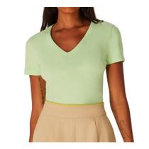 Blusa Feminina Hering MC Slim Verde Abacate - 02TQWM5EN Blusa Feminina Hering MC Slim Verde Abacate - 02TQWM5EN