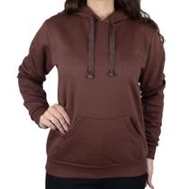 Blusa Feminina Hirlogs Moletom Marrom - 838A