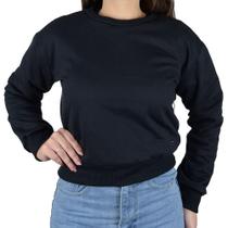 Blusa Feminina Hirlogs Moletom Preto - 839A