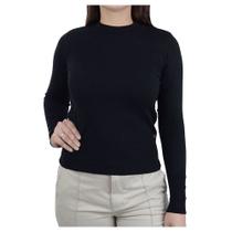 Blusa Feminina Iaraline Tricot Preta - 5330
