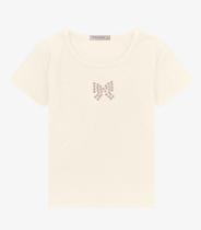 Blusa feminina infantil em Ribana 2x1 Trick Nick Off White Blusa feminina infantil em Ribana 2x1 Trick Nick Off White