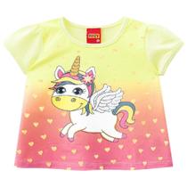 blusa feminina infantil unicornio 2 e 3 anos