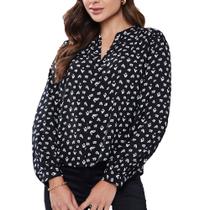 Blusa Feminina Infini ML Carmela Preta - S34322