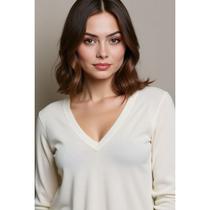 Blusa Feminina Inverno ML Tricot Clajan GG