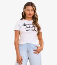 Blusa Feminina Justa Com Strass Minty Branco