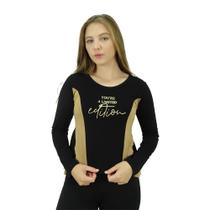 Blusa Feminina KM Zero 4736 You're A Limited Edition - Conforto Original Blusa Feminina KM Zero 4736 You're A Limited Edition - Conforto Original
