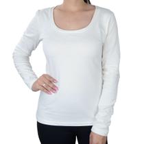 Blusa Feminina Lado Avesso ML Branco Off - L1214