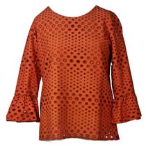 Blusa Feminina Lasie Doce Brisa 3/4 Laranja Blusa Feminina Lasie Doce Brisa 3/4 Laranja