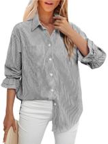 Blusa feminina LEMAFER com avental listrado e listras para namorado