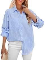 Blusa feminina LEMAFER com avental listrado e listras para namorado