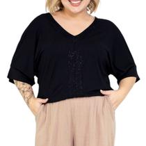 Blusa Feminina Lepoque Plus Size Preta - 2947
