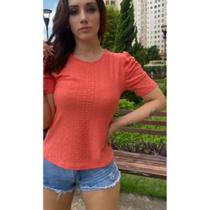 Blusa feminina lesie bufante manga curta