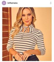 Blusa feminina listra tamanho 50