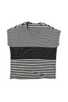 Blusa Feminina Listrada de Manga Japonesa em Viscose - Barrielli