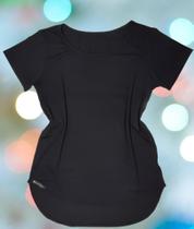 Blusa Feminina Long Line Academia Viscolaycra