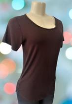 Blusa Feminina Long Line Academia Viscolaycra