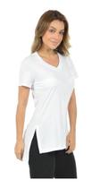 Blusa Feminina Longa Mullet Gola V Longline Tj