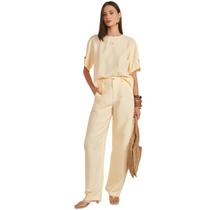 Blusa Feminina Loose Com Botão Na Manga Colcci Blusa Feminina Loose Com Botão Na Manga Colcci