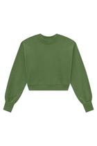 Blusa feminina lunender 00083 cropped em moletom com manga bufante flanelado