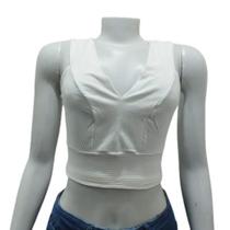 Blusa feminina lunender 35545 cropped regata malha canelado sevilha Blusa feminina lunender 35545 cropped regata malha canelado sevilha