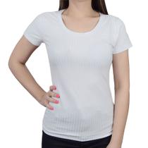 Blusa Feminina Lunender Canelada Branca - 00400