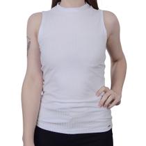 Blusa Feminina Lunender Canelada Branco - 00361