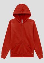 Blusa feminina lunender em moletom com capuz flanelada