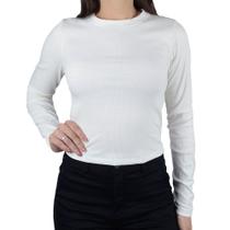 Blusa Feminina LZT Canelada Cropped Off White - 7059 Blusa Feminina LZT Canelada Cropped Off White - 7059