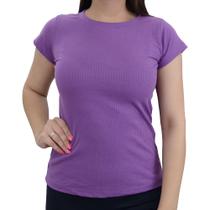 Blusa Feminina LZT Canelada Lilás - 553 Blusa Feminina LZT Canelada Lilás - 553