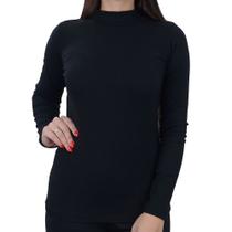 Blusa Feminina LZT Cropped Canelada Preta - 809