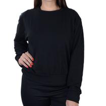 Blusa Feminina LZT Moletom Preta - 9080