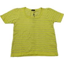 Blusa feminina m/c via tricot r.860 listra lurex * alta qualidade