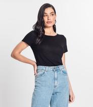 Blusa Feminina Malha me Viscose Preto