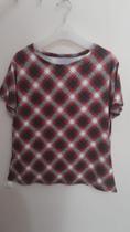Blusa feminina malha xadrez