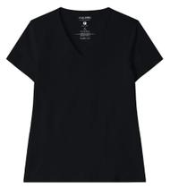 Blusa Feminina Malwee Manga Curta Algodão Camiseta Básica Casual Original