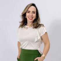Blusa Feminina Manga Babados Grécia Blusa Feminina Manga Babados Grécia
