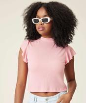 Blusa Feminina Manga Curta Babado Marisa-11015