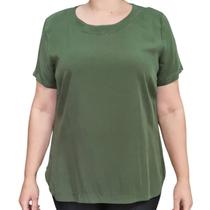 Blusa Feminina Manga Curta Básicas Essência