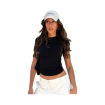 Blusa Feminina Manga Curta - Casual, Macia e Versátil para Primavera/Verão