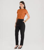 Blusa Feminina Manga Curta Dianna Laranja