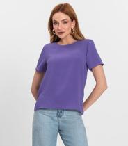Blusa Feminina Manga Curta Endless Roxo Blusa Feminina Manga Curta Endless Roxo