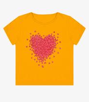 Blusa Feminina Manga Curta Estampada Select Amarelo